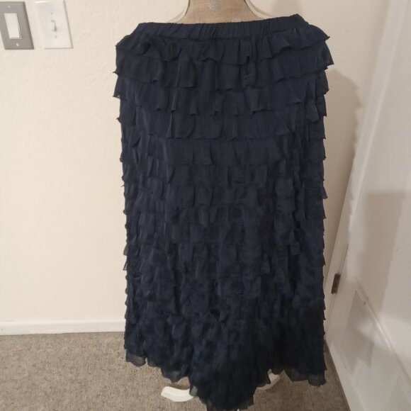 Dresses & Skirts - SALE *DELETING 8/31* Navy Small Ruffle Skirt With Elastic Waist